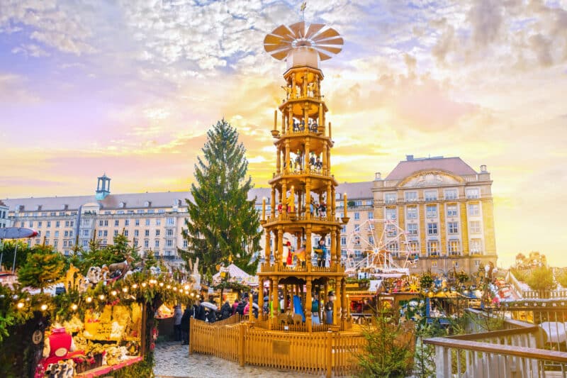 Christmas,Market,Striezelmarkt,In,Dresden,,Germany.