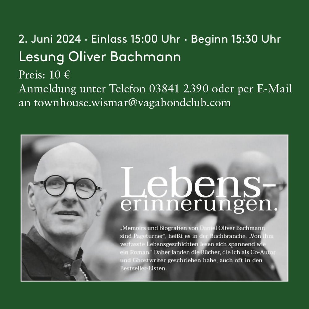 Lesung mit Oliver Bachmann